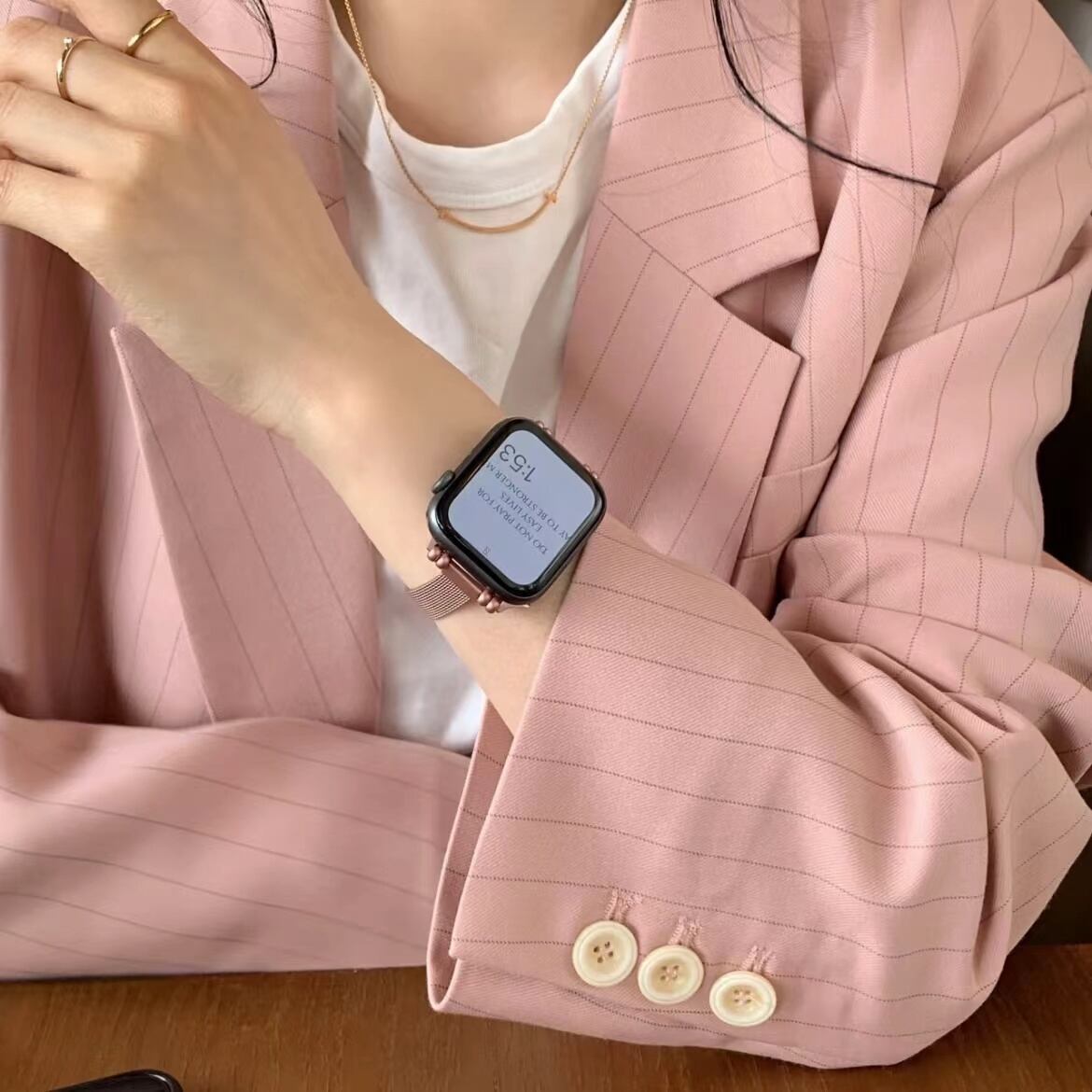 Pink Skinny Apple Watch Band ピンクスキニーAppleWatchバンド R01235