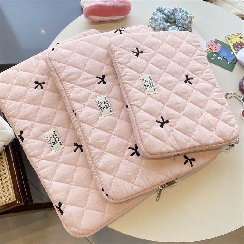 Ribbon Fluffy MacBook Bag リボンモコモコMacBookバッグ R02035