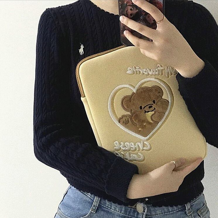 かわいいクマさんMacbook iPad パソコンバッグ