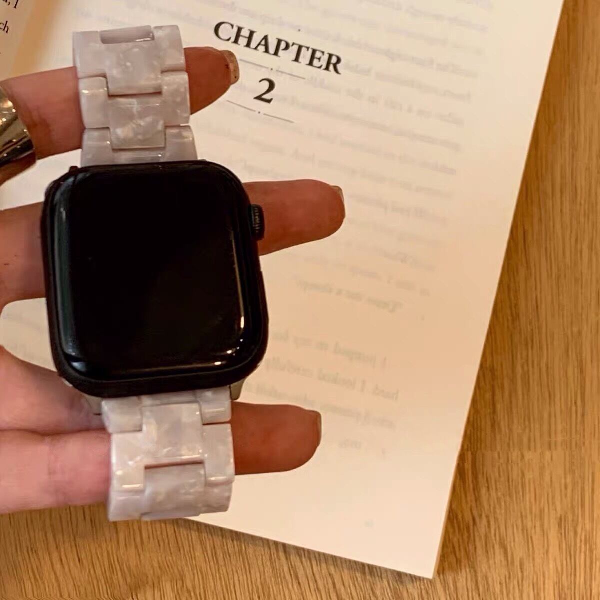 おしゃれなマーブル樹脂Apple Watch Band アップルウォッチバンド AWB0086