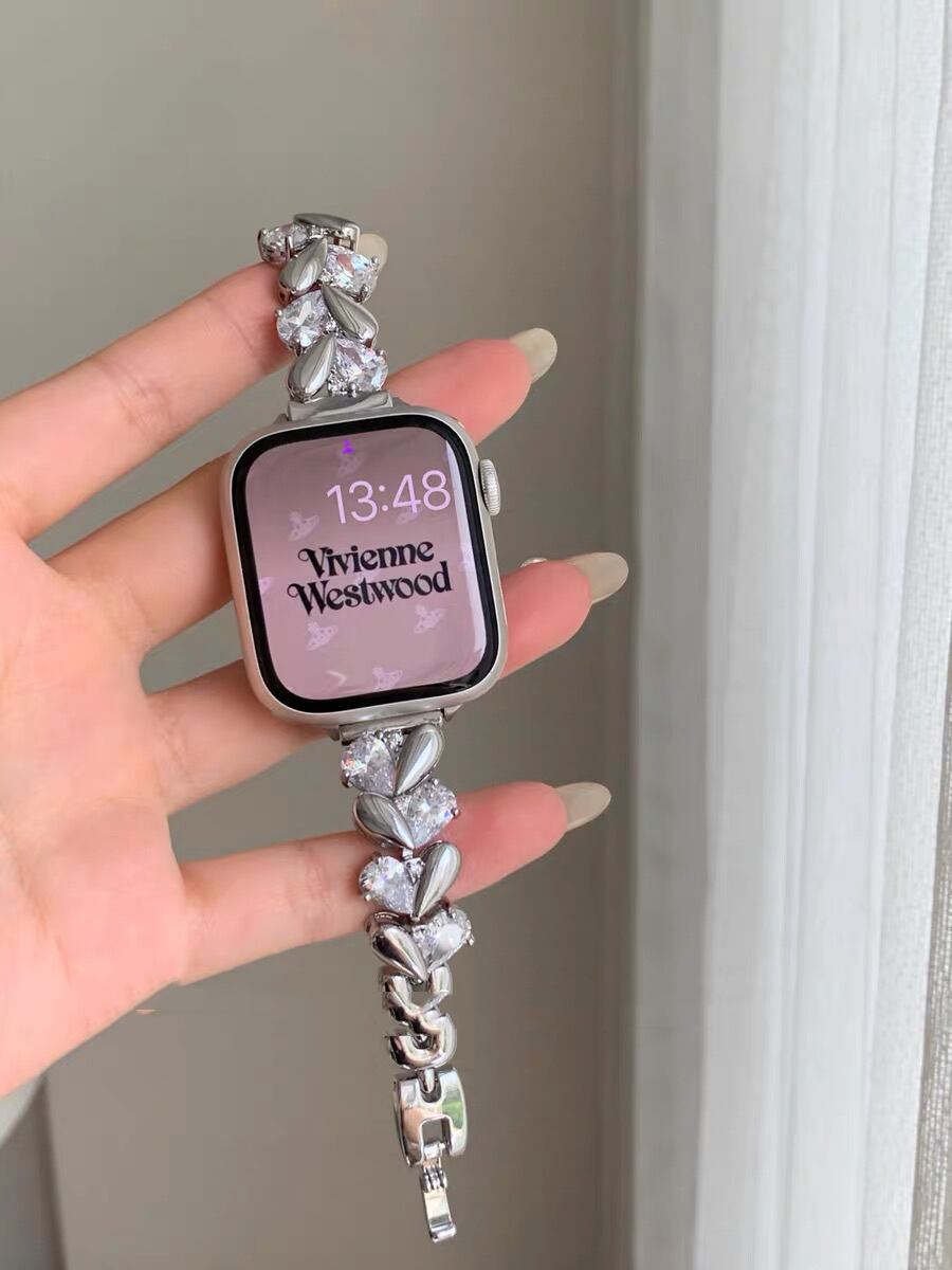 Shining Heart Apple Watch band キラキラハートApple Watchバンド R01410