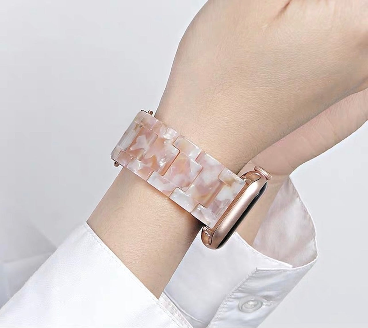 Marble Resin Apple Watch Band マーブルレジンアップルウォッチバンド R00021