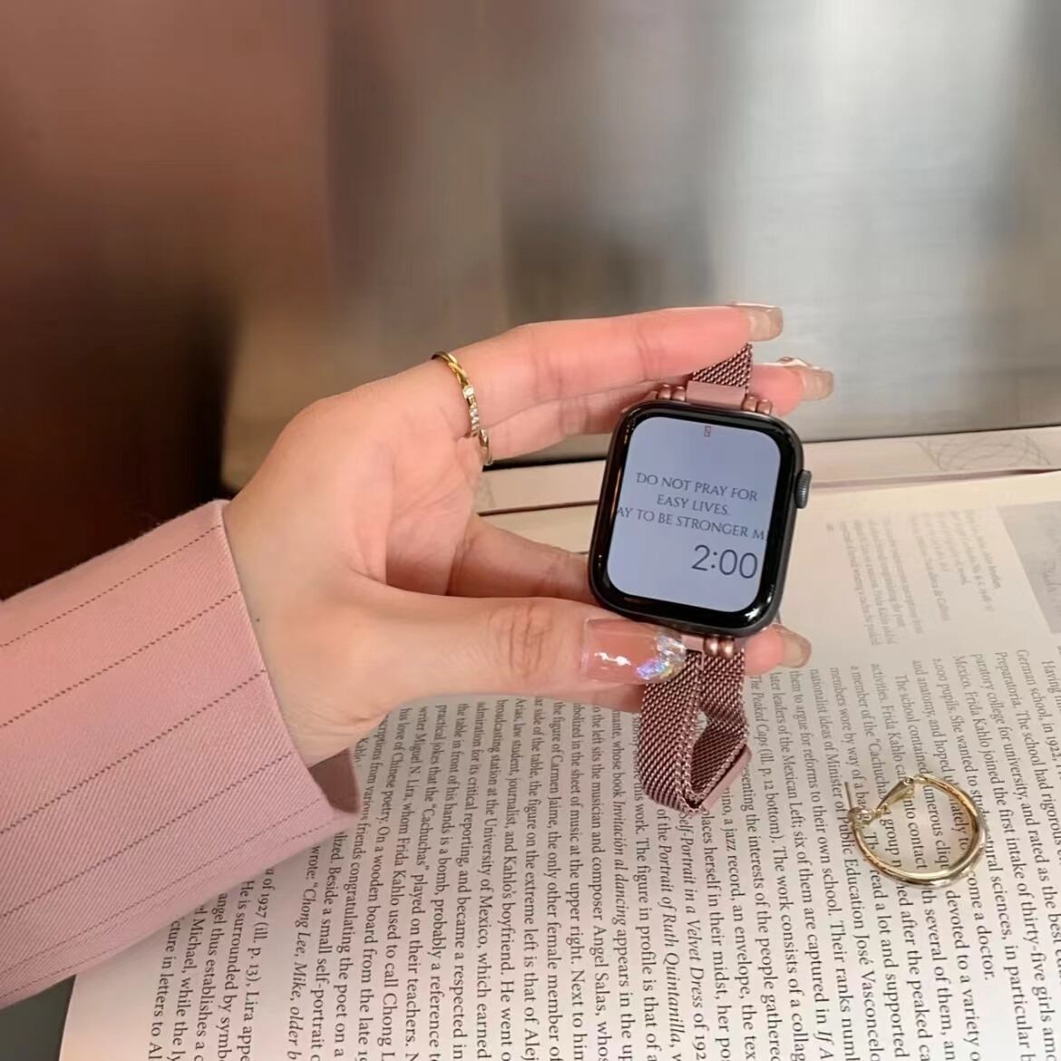 Pink Skinny Apple Watch Band ピンクスキニーAppleWatchバンド R01235