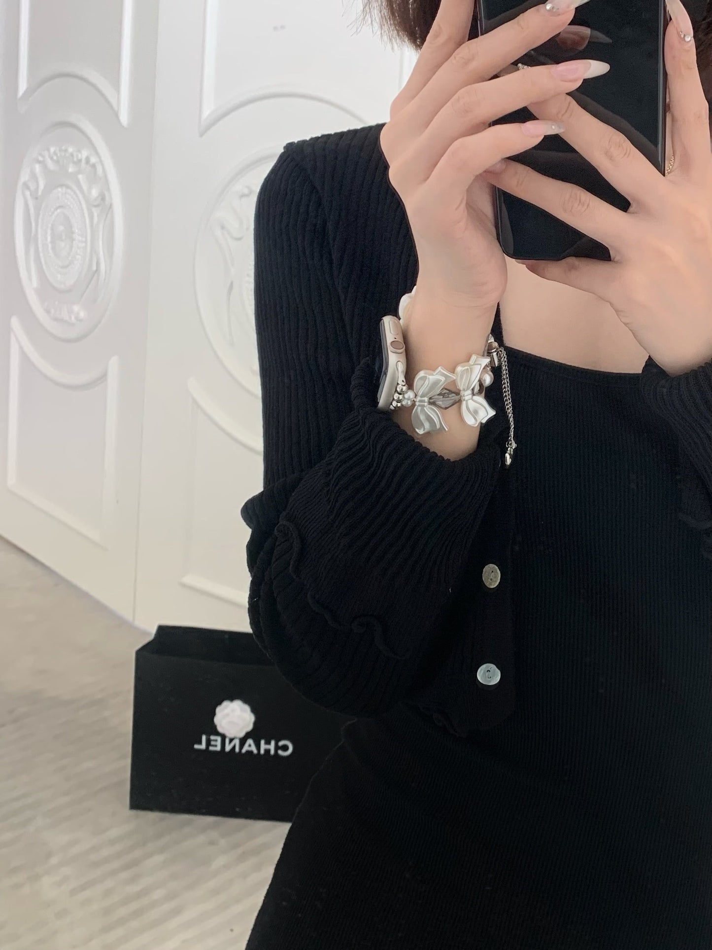 Ribbon Bracelet Apple Watch Band リボンブレスレットApple Watchバンド R01371