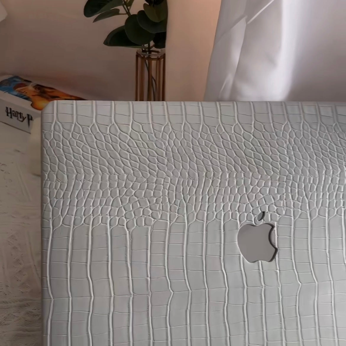 Grey Leather MacBook Cover R01091