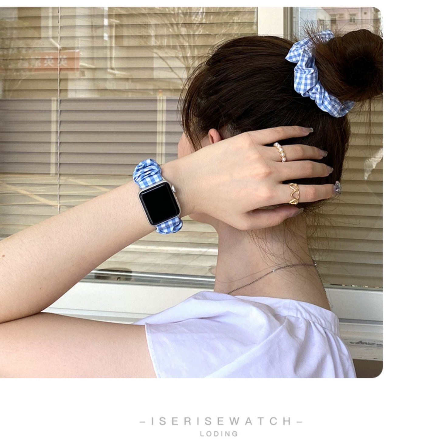 iSeriesWatch Apple Watch Belts ヘアゴム風 アップルウォッチベルト バンド 時計用ベルト AWB0034