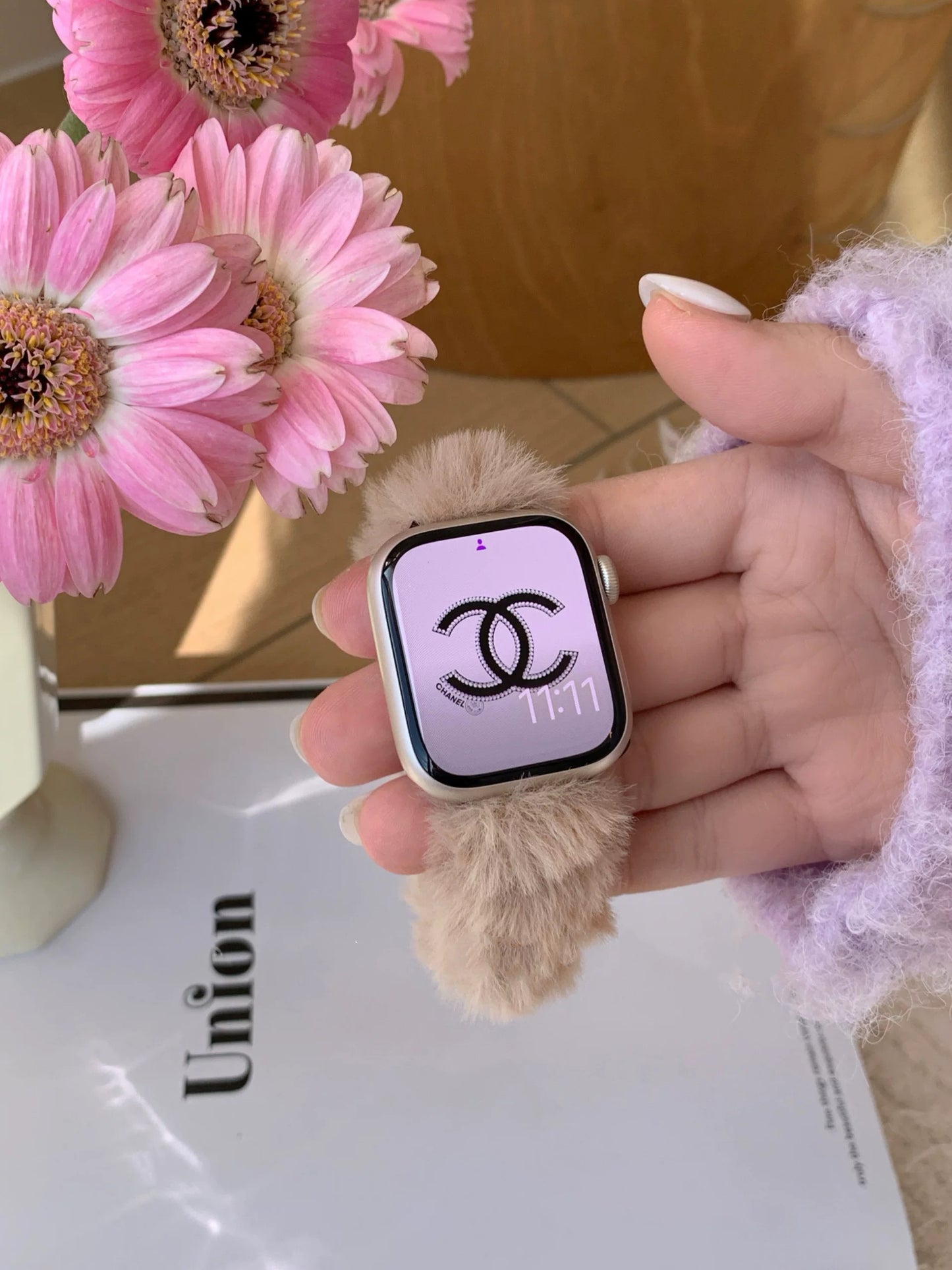 Fluffy Apple Watch Band モコモコAppleWatchバンド R02053