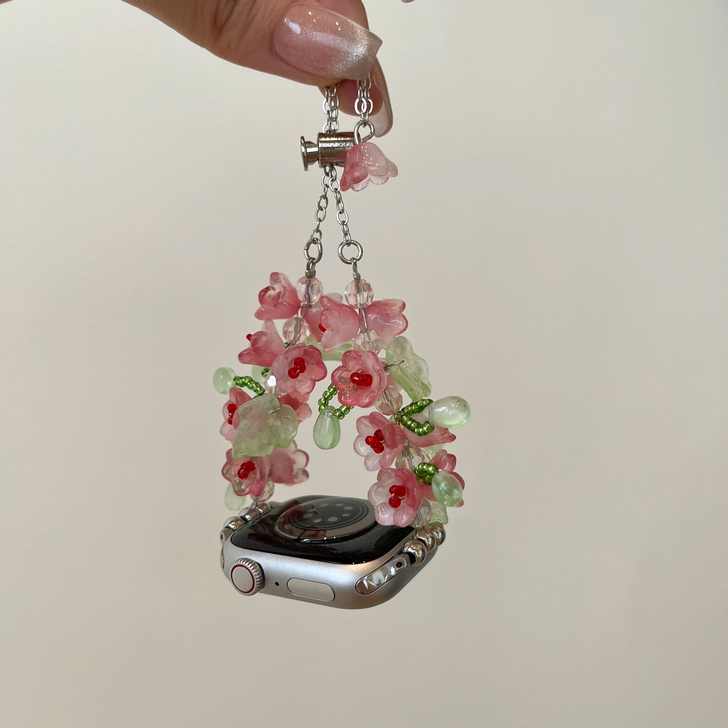 Flower Bracelet Apple Watch Band フラワーブレスレットAppleWatchバンド R02063