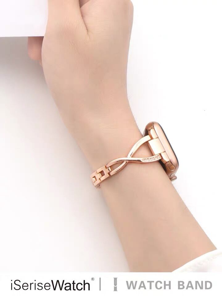 ローズゴールドチェーンのApple Watch Band アップルウォッチバンド AWB0005