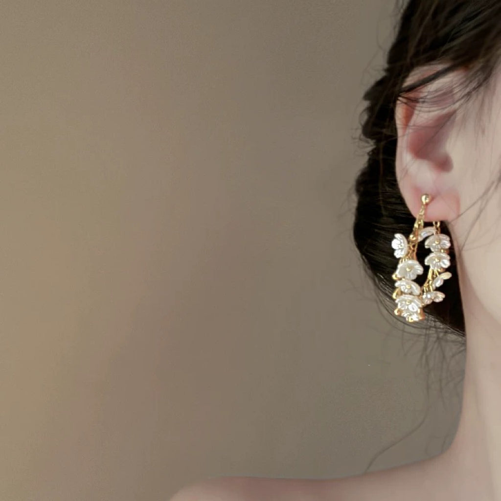 "Flower Hoop" Earring ”フラワーフープ”ピアス R02080