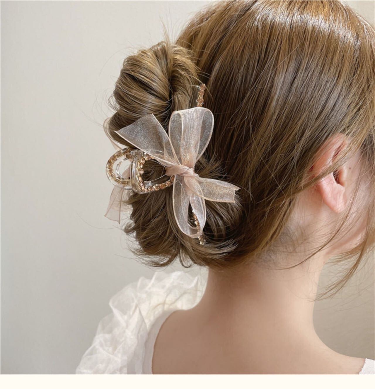 Lace Ribbon Hair Clip R01153