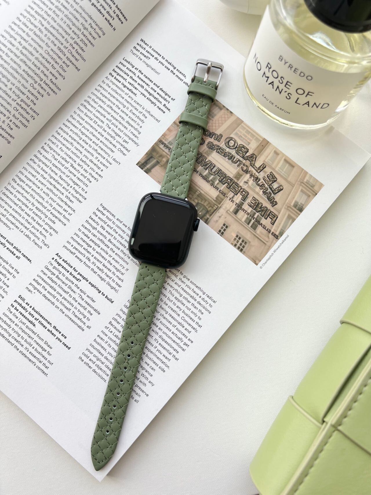 Simple Skinny Diamond lattice Apple Watch Belt R01202