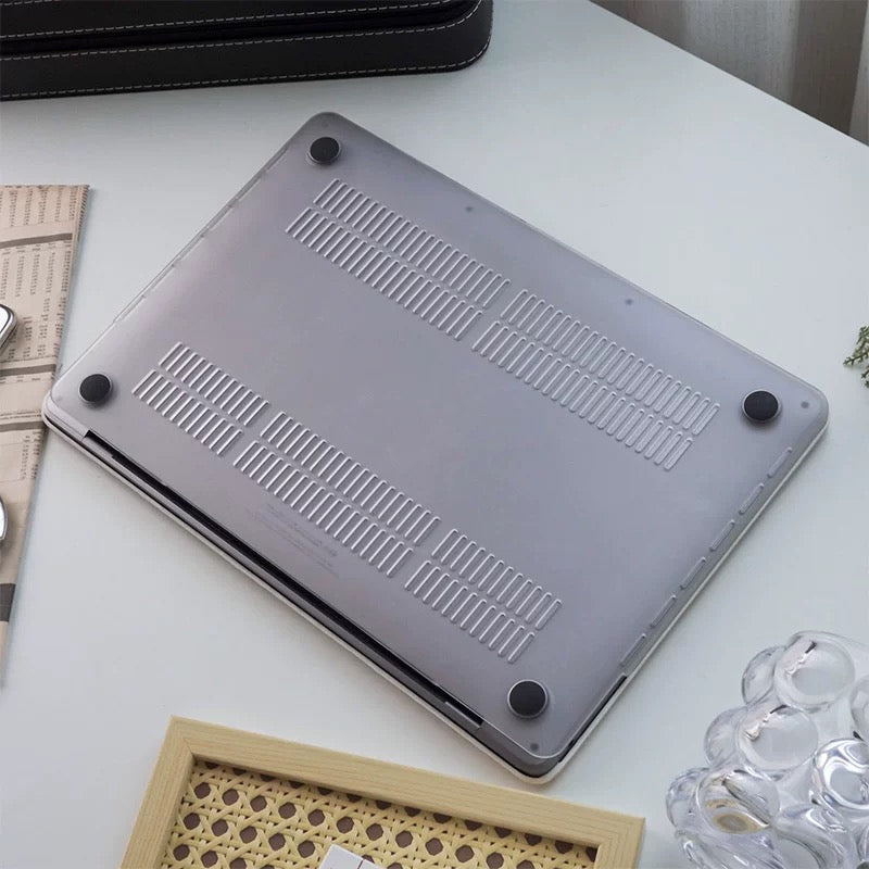 Cream Rock Texture MacBook Cover クリームロック模様MacBookカバー R02020