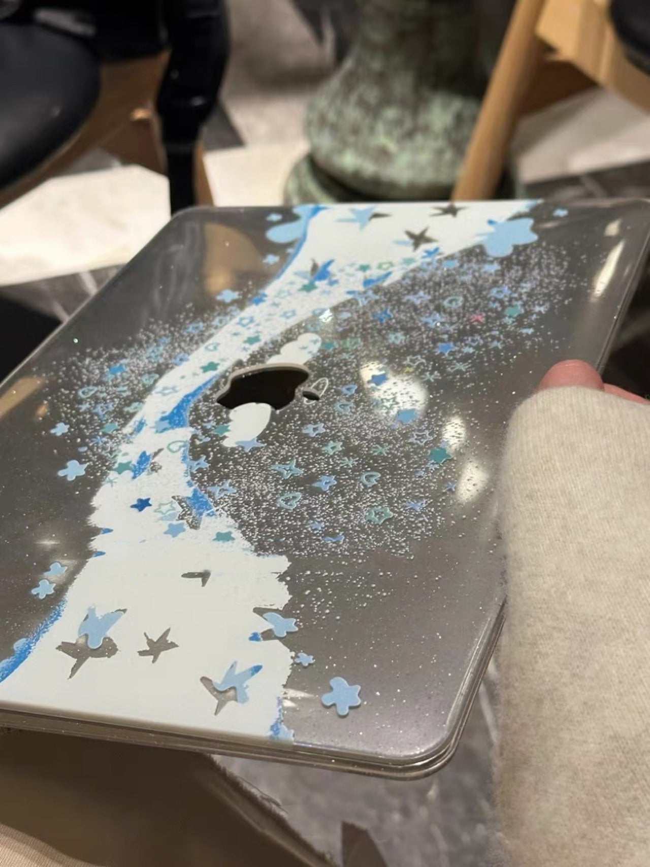 Shining Snow MacBook Cover キラキラユキMacBookカバー R01451