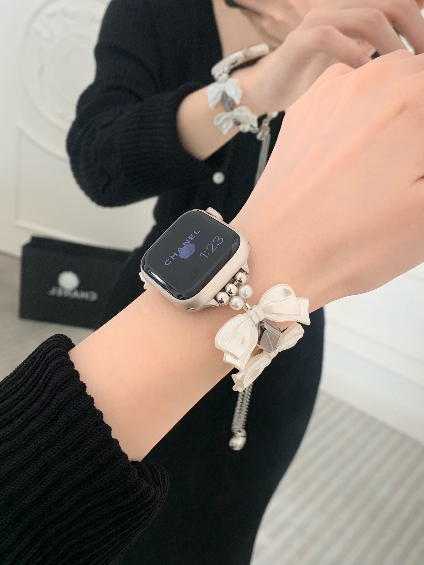 Ribbon Bracelet Apple Watch Band リボンブレスレットApple Watchバンド R01371