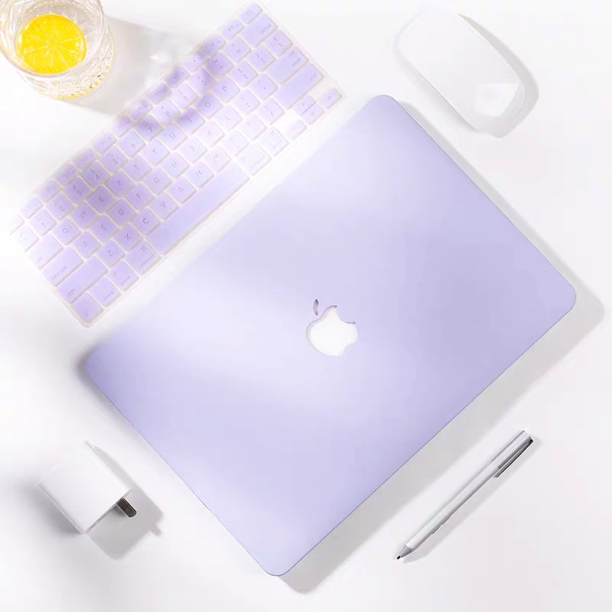 Simple Purple MacBook Cover シンプルパープルMacBookカバー MC0031