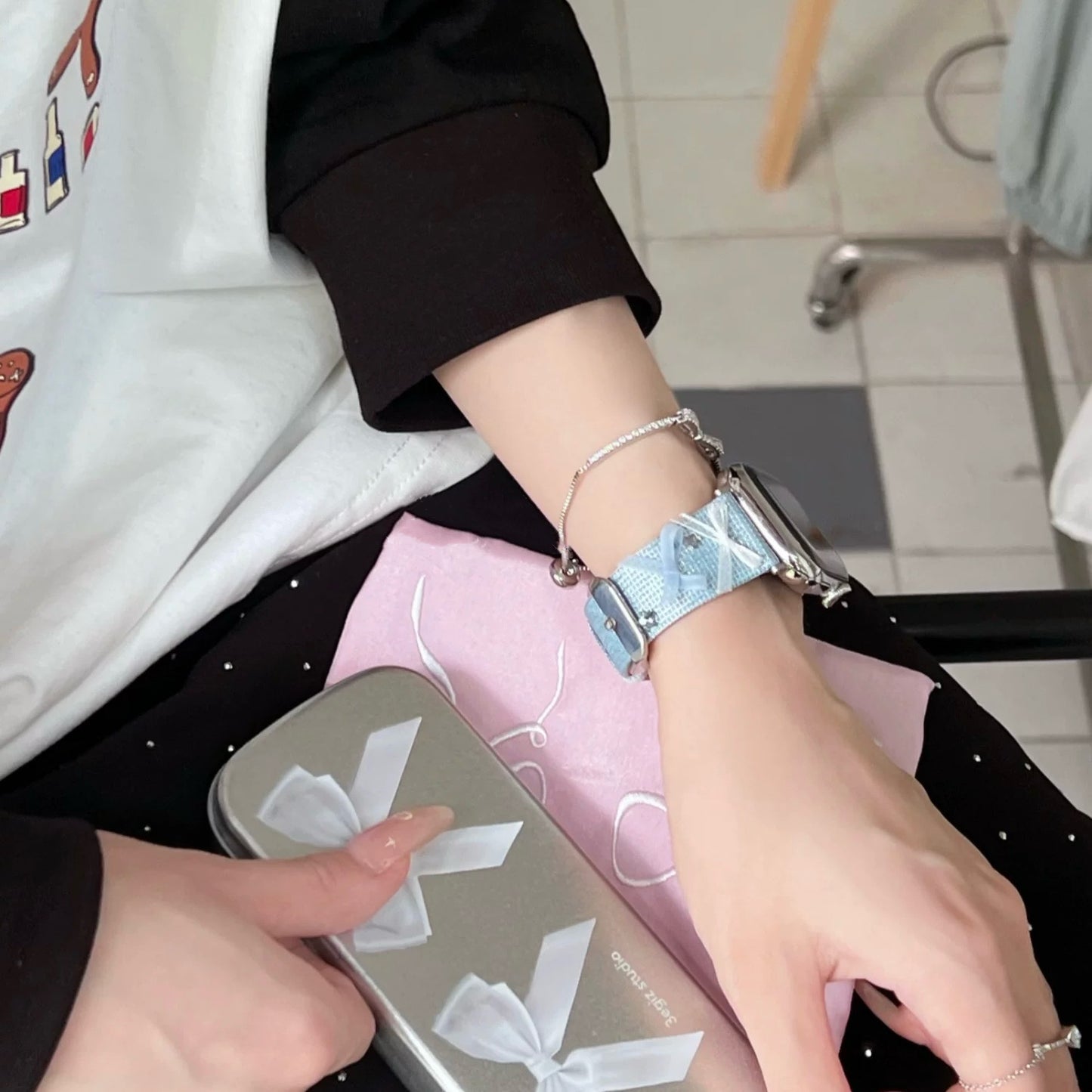 Ribbon Apple Watch Band リボンAppleWatchバンド R02058