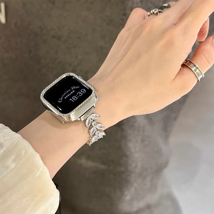 Shining Leaf Apple Watch Band キラキラリーフApple Watchバンド R01328