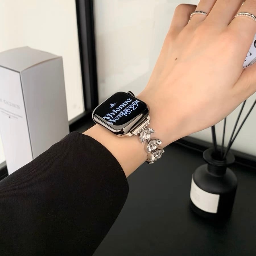 Shining Leaf Apple Watch Band キラキラリーフApple Watchバンド R01328