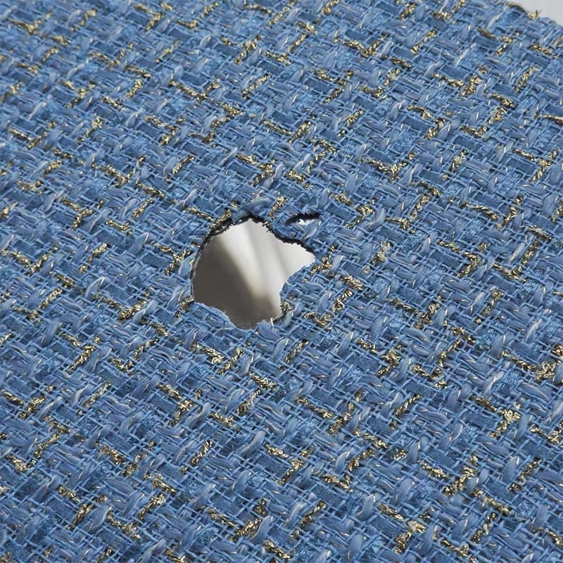 Light Blue Tweed MacBook Cover ライトブルーツイードMacBookカバー R01419