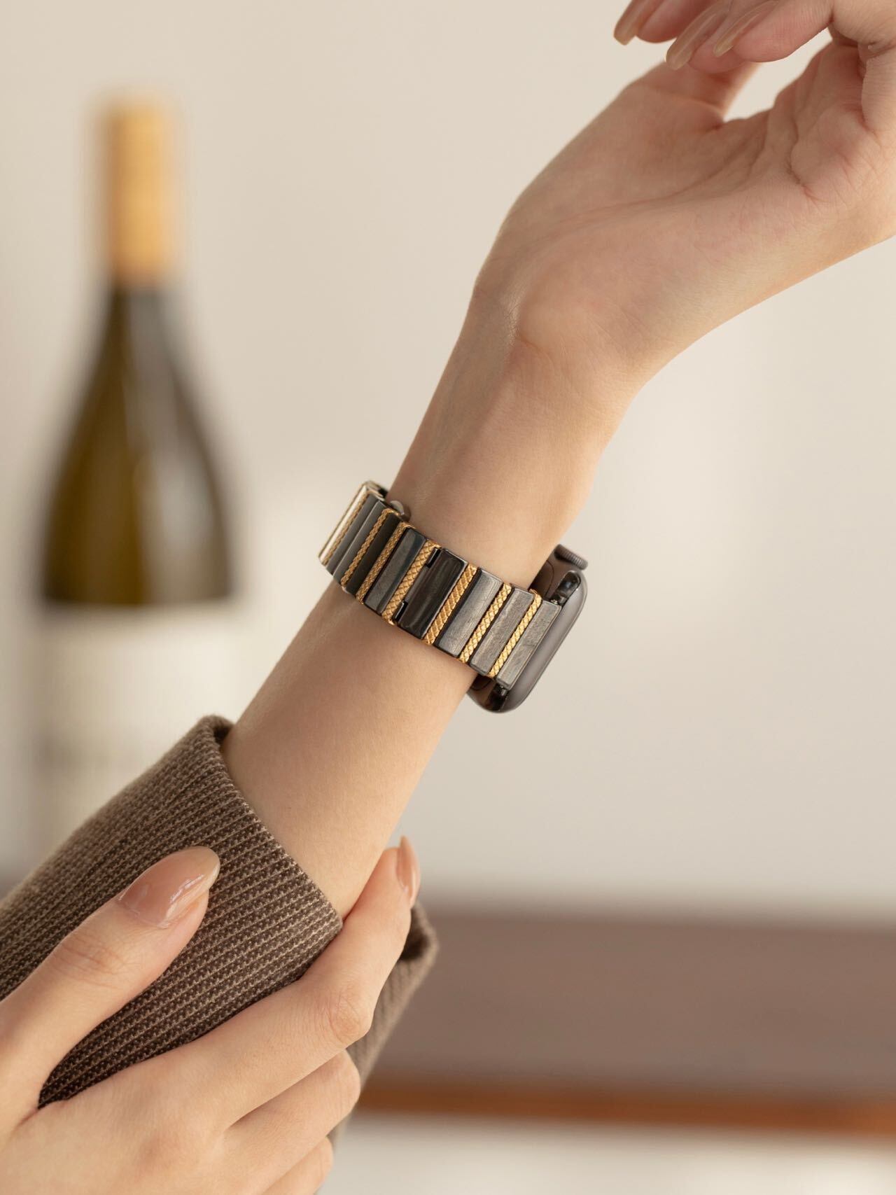 Elegant Ceramic Apple Watch Band R01163