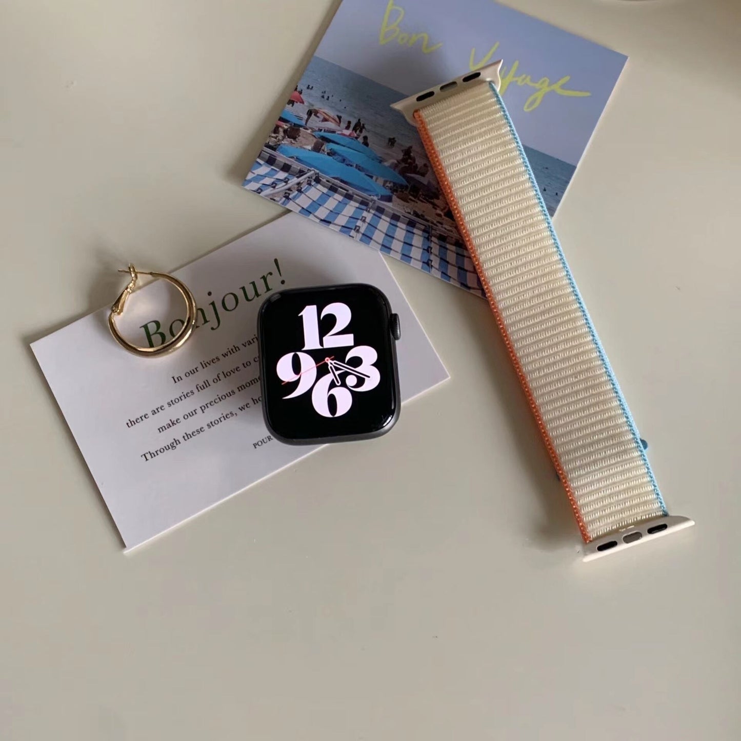 Simple Nylon Apple Watch Band シンプルナイロンApple Watchバンド R01229
