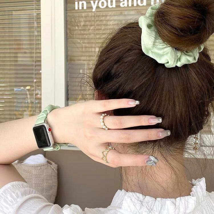iSeriesWatch Apple Watch Belts ヘアゴム風 アップルウォッチベルト バンド 時計用ベルト AWB0033