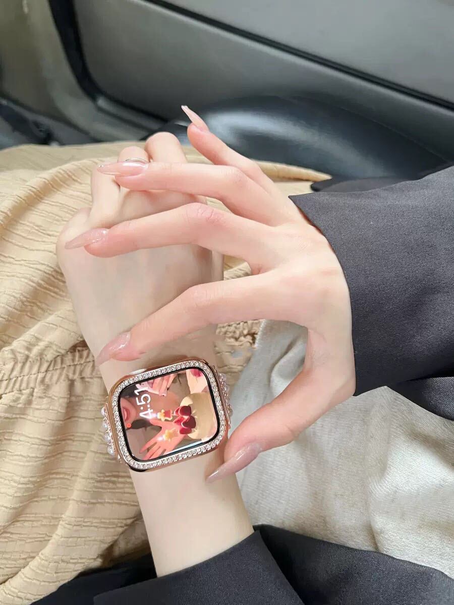 Shining Pearl Apple Watch Band キラキラパールApple Watchバンド R01290