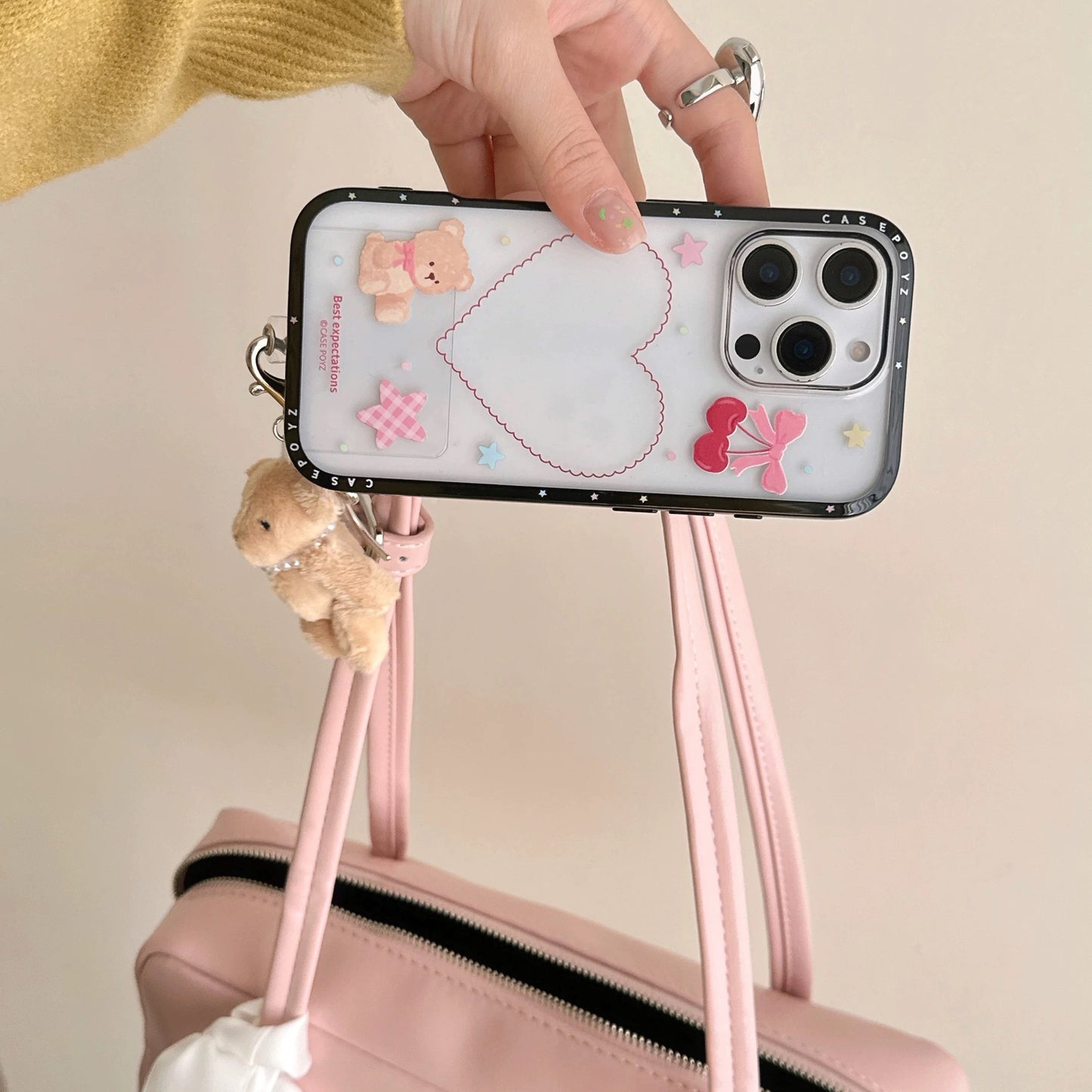 Cute Bear Clear iPhone かわいいクマさんクリアiPhoneケース R02118