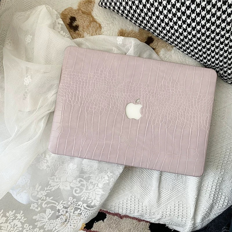 Light Purple Leather Style MacBook Cover R00880