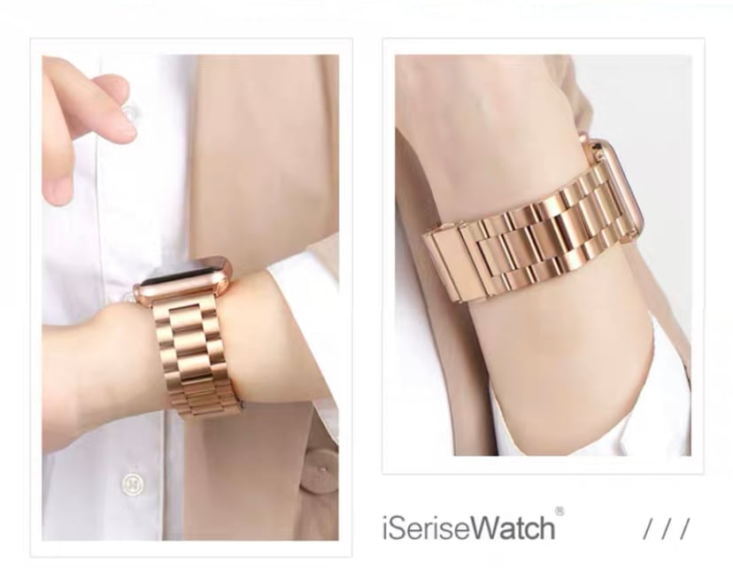 ローズゴールドチェーンのApple Watch Belts アップルウォッチ バンド AWB0001