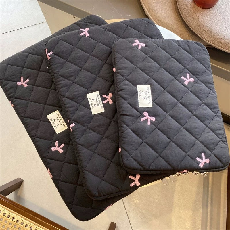 Ribbon Fluffy MacBook Bag リボンモコモコMacBookバッグ R02035