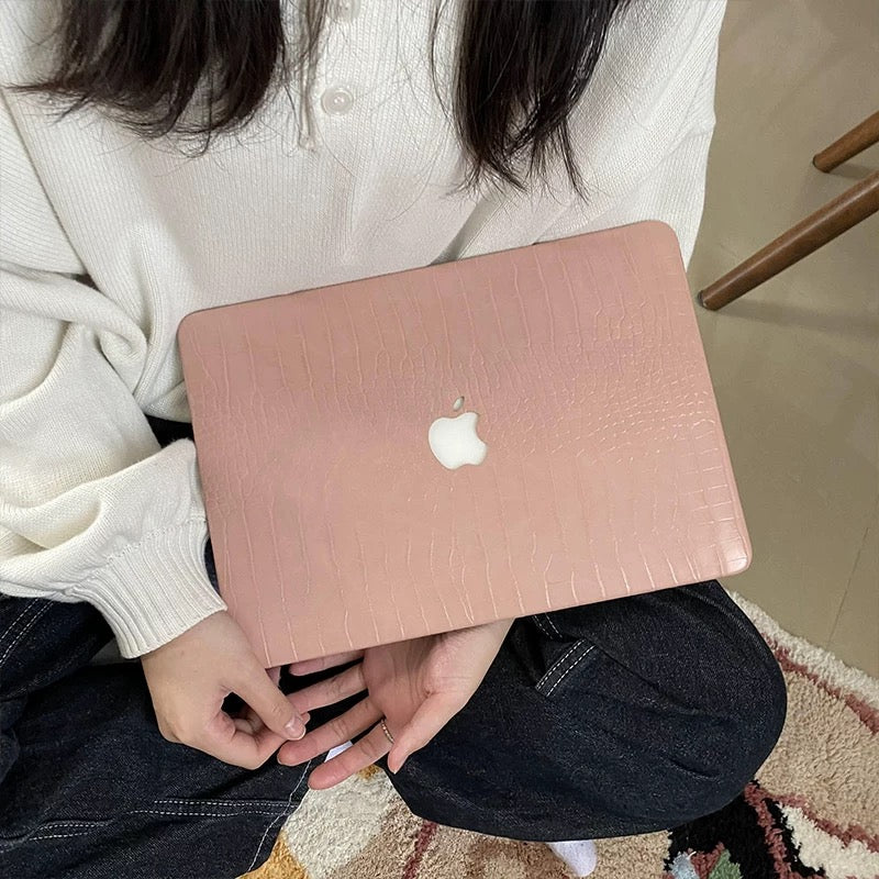 Pink Leather Macbook Cover パソコンカバー R00881