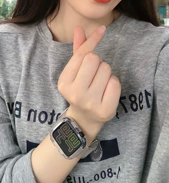 Clear Sporty Casual Apple Watch Band クリアスポーティーカジュアルアップルウォッチバンド AWB0019