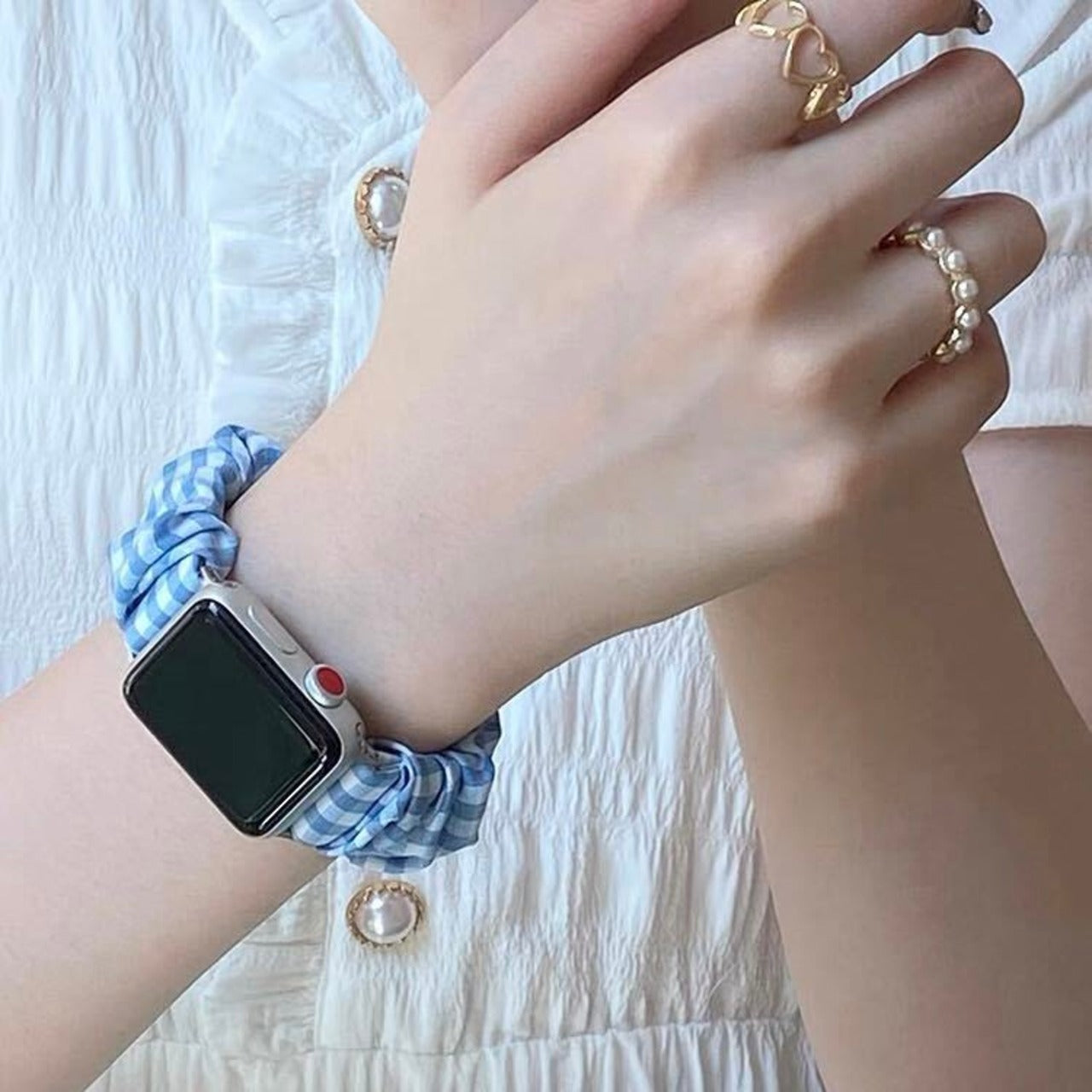 iSeriesWatch Apple Watch Belts ヘアゴム風 アップルウォッチベルト バンド 時計用ベルト AWB0034