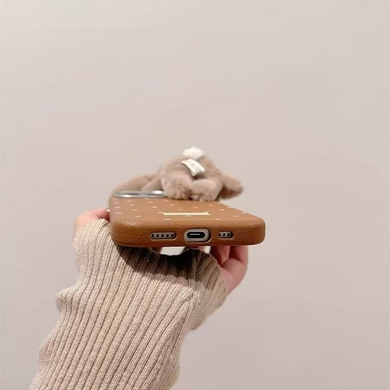 ”Sleeping Fluffy Rabbit” iPhone case ”スリーピングモコモコうさちゃん” iPhoneケース R02120