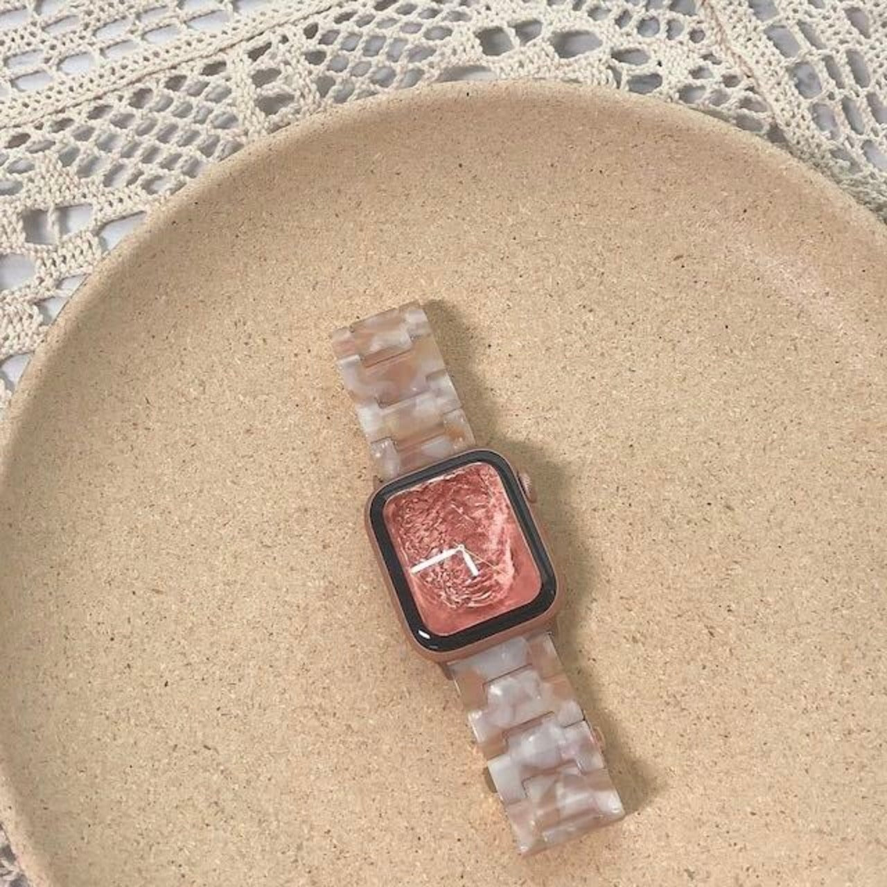 Marble Resin Apple Watch Band マーブルレジンアップルウォッチバンド R00021