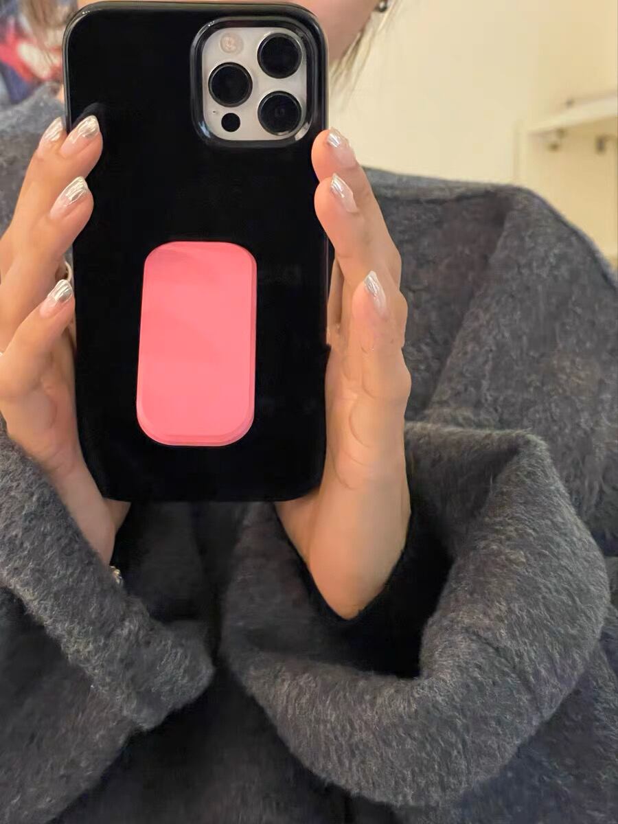 Black Pink iPhone case with Stand ブラックピンクiPhoneケース R01294
