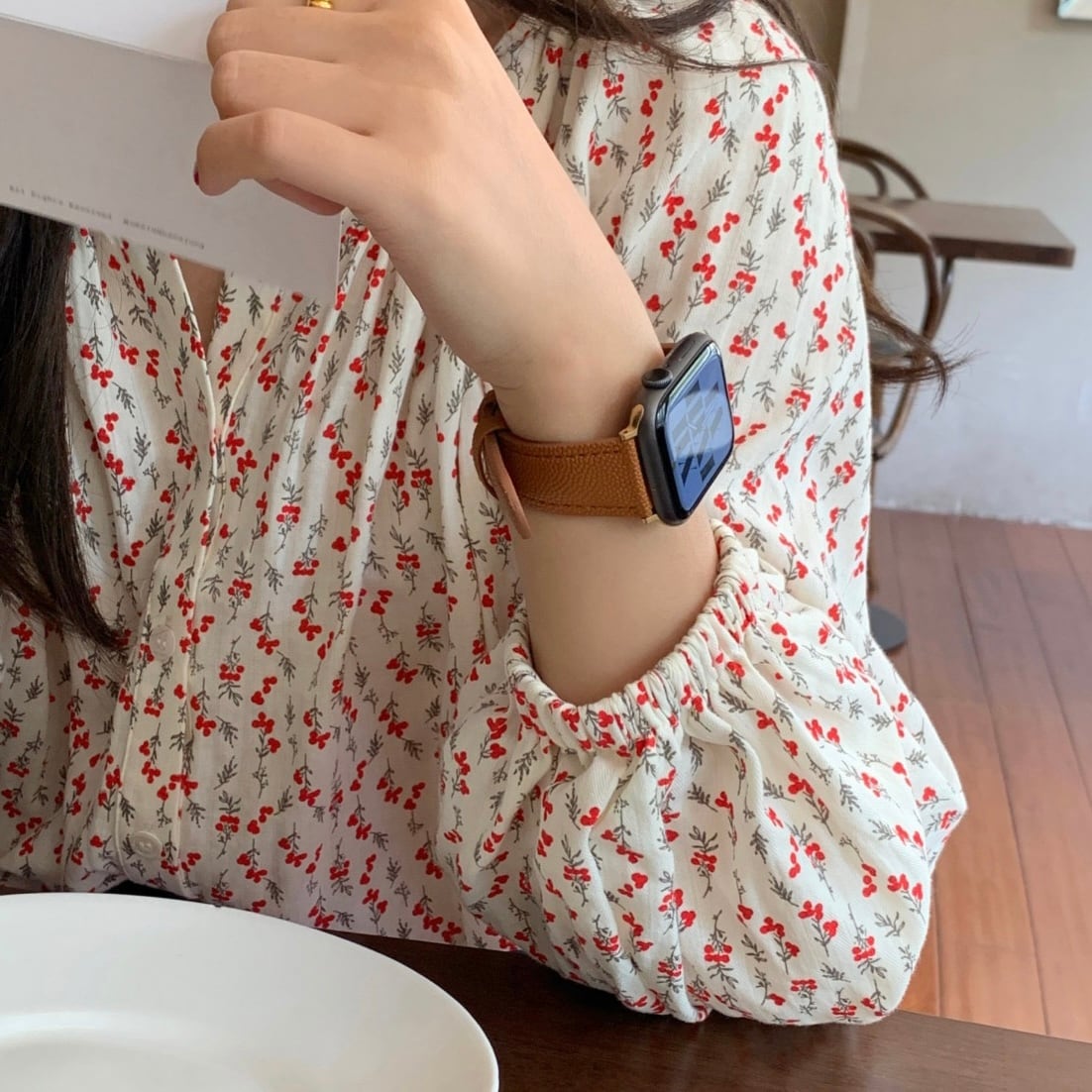 Simple Leather Apple Watch Band シンプルレザーアップルウォッチバンド R01275