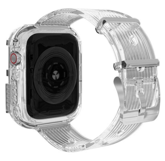 Clear Sporty Casual Apple Watch Band クリアスポーティーカジュアルアップルウォッチバンド AWB0019