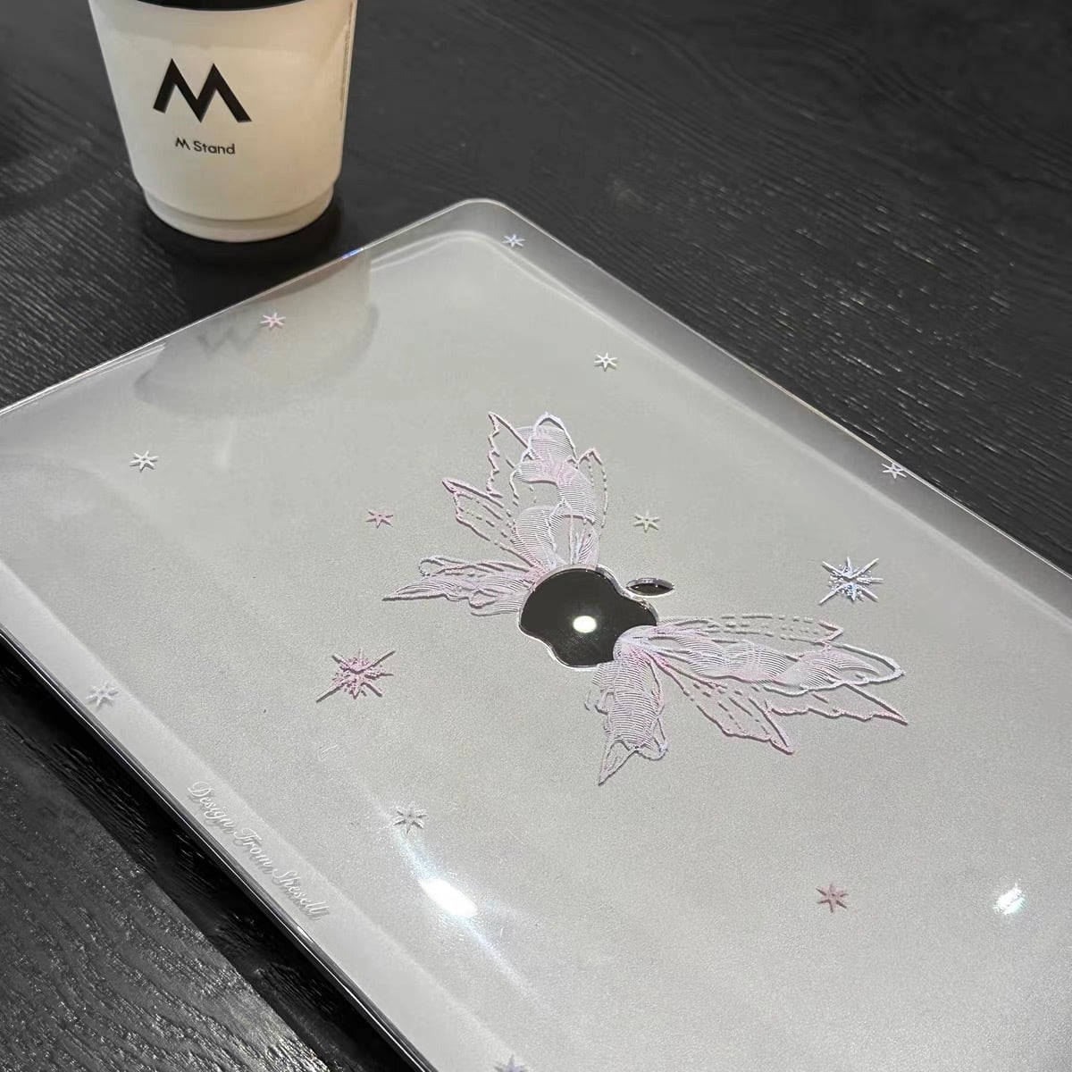 ”Butterfly Effect” Clear Heart MacBook Cover ”バタフライエフェクト”クリアハートMacBookカバー R01386