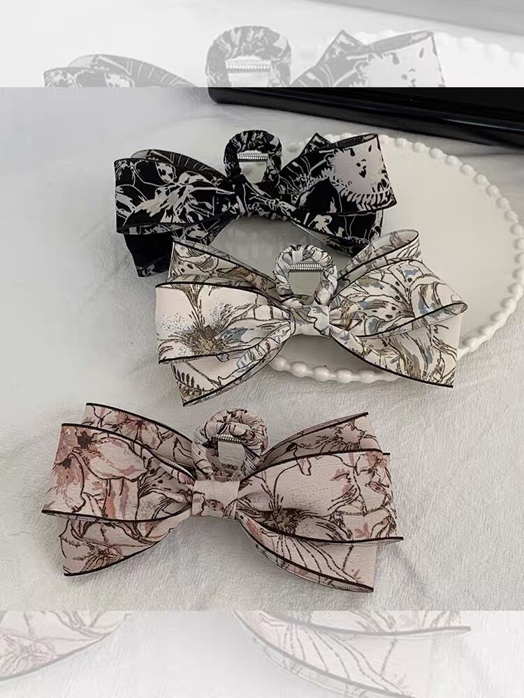 Flower Ribbon Hair Clip R01435