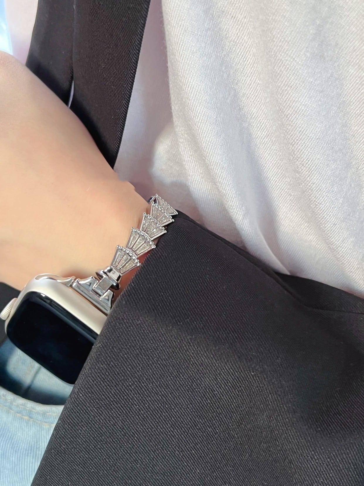 Shining Shell Bracelet Apple Watch Band キラキラシェルのブレスレット風アップルウォッチバンド R01274