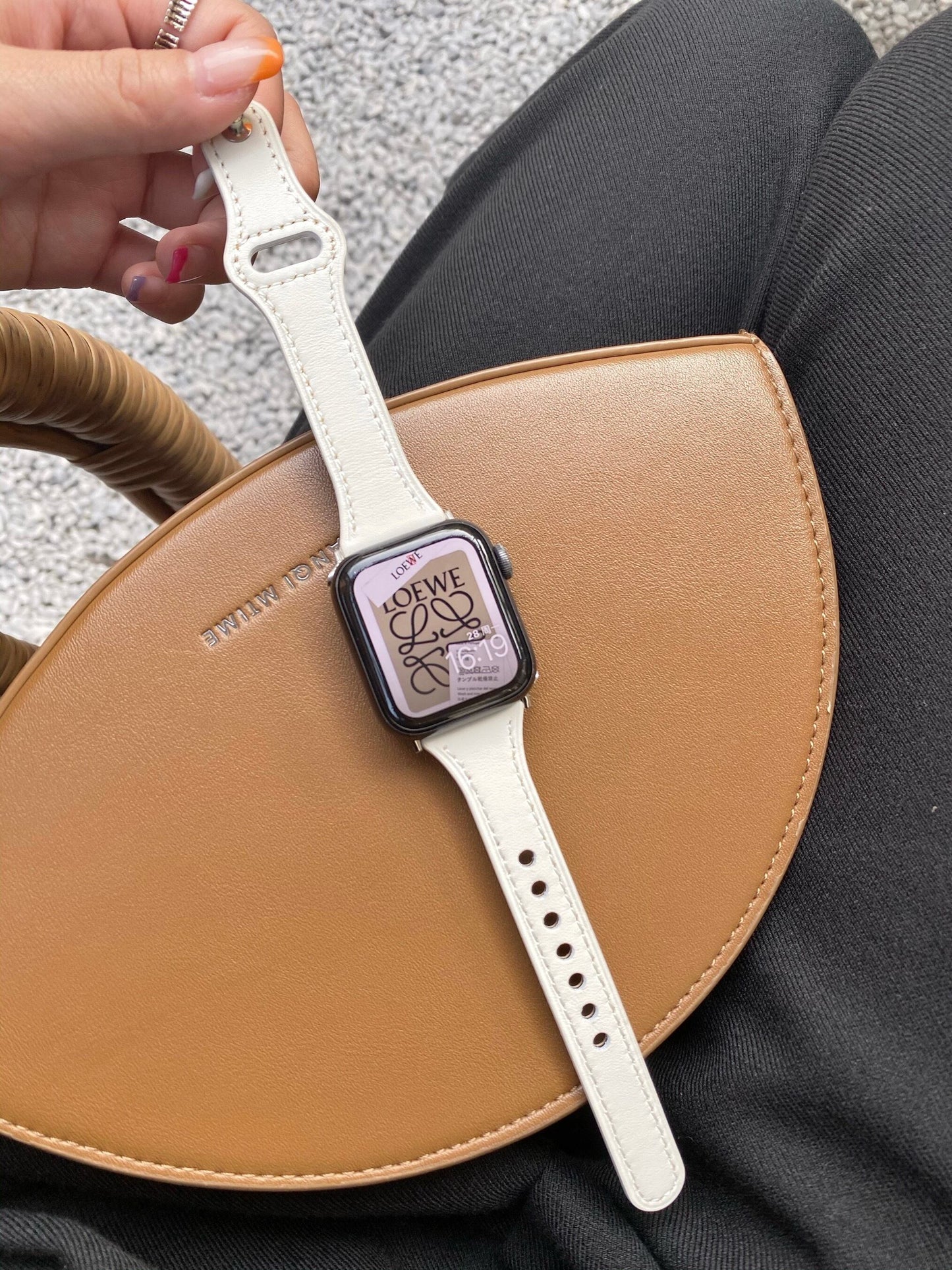 おしゃれなホワイトApple Watch Band アップルウォッチバンド AWB0077
