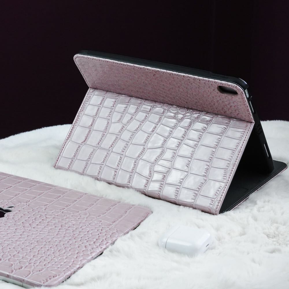 Pink Leather iPad case ピンクレザーiPadケース R01267