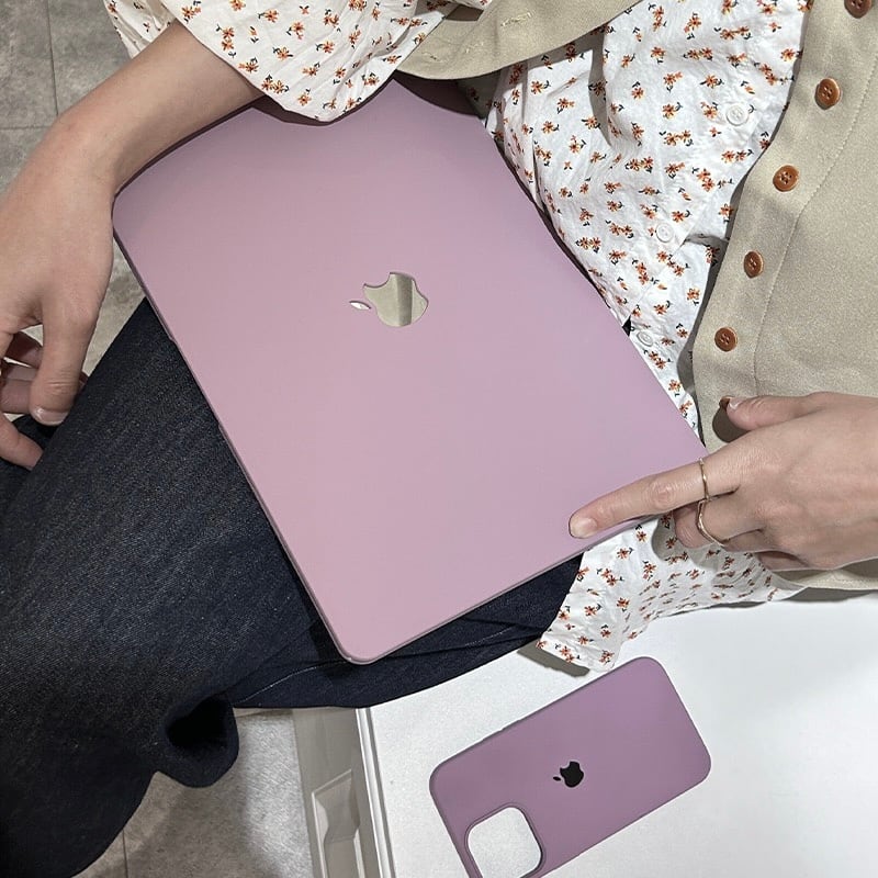 Purple Grey Color MacBook Cover パープルグレーカラーMacBookカバー R01344