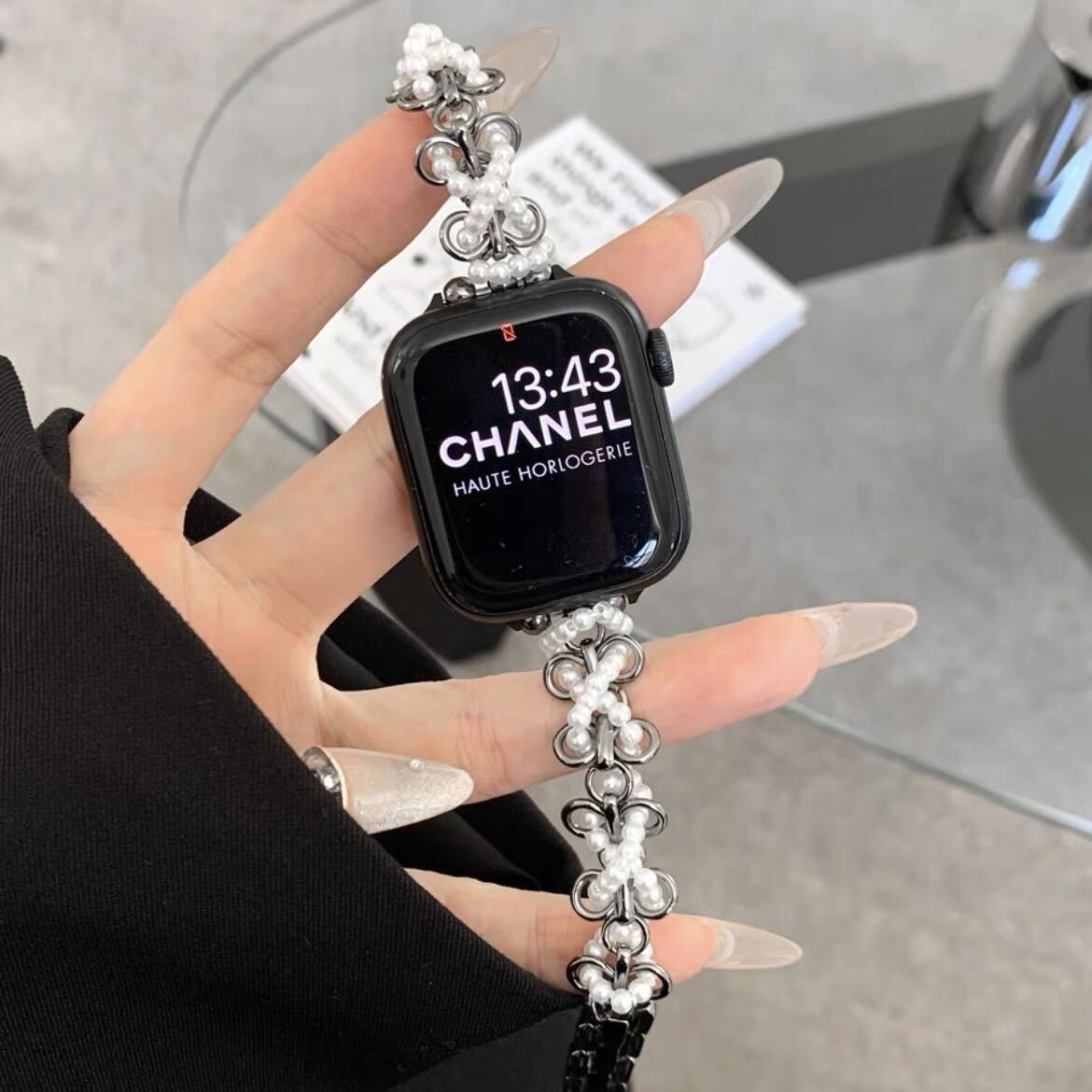 Pearl Apple Watch Band パールApple Watchバンド R01372