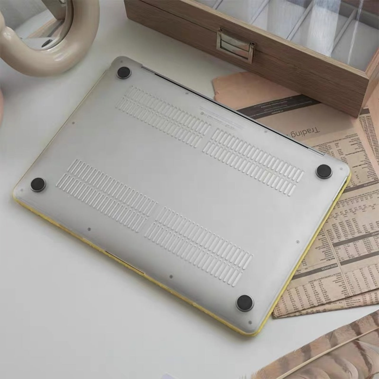 Yellow Weave MacBook Cover イエロー編みMacBookカバー R01450