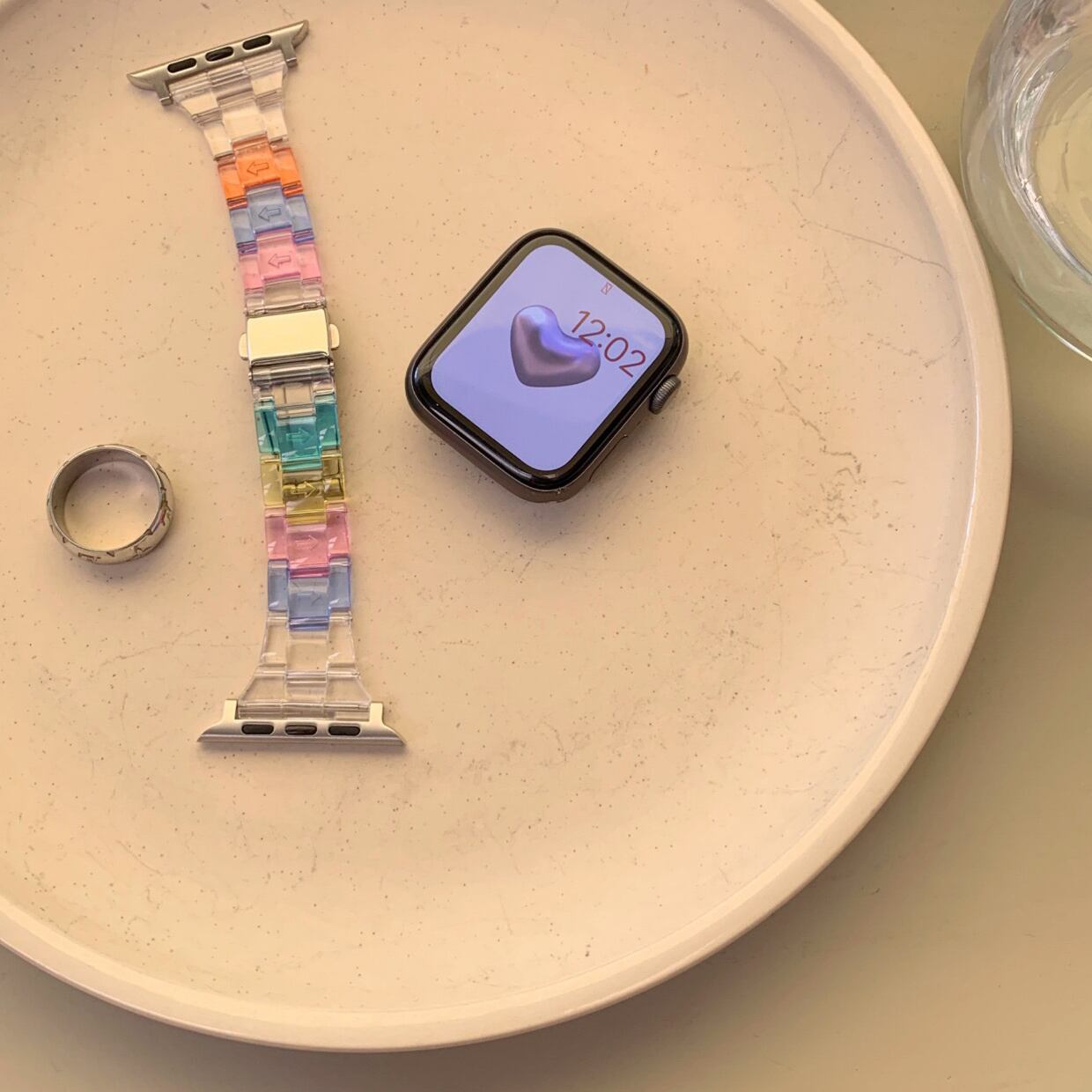 Colorful Clear Skinny Apple Watch Band カラフルクリアスキニーApple Watchバンド R01370