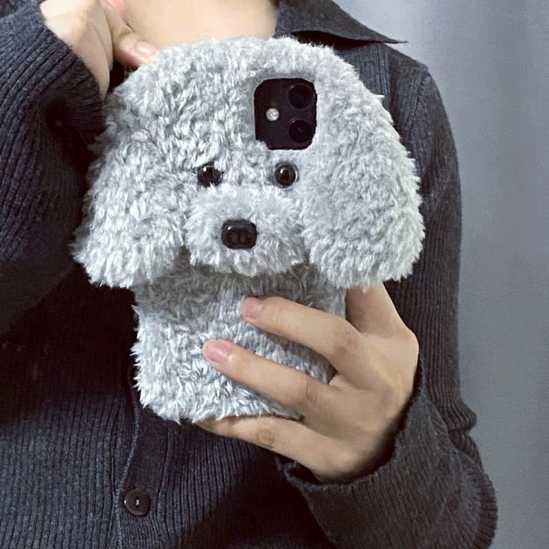 ”Fluffy Poodle" iPhone Case ”モコモコプードル” iPhoneケース R02129